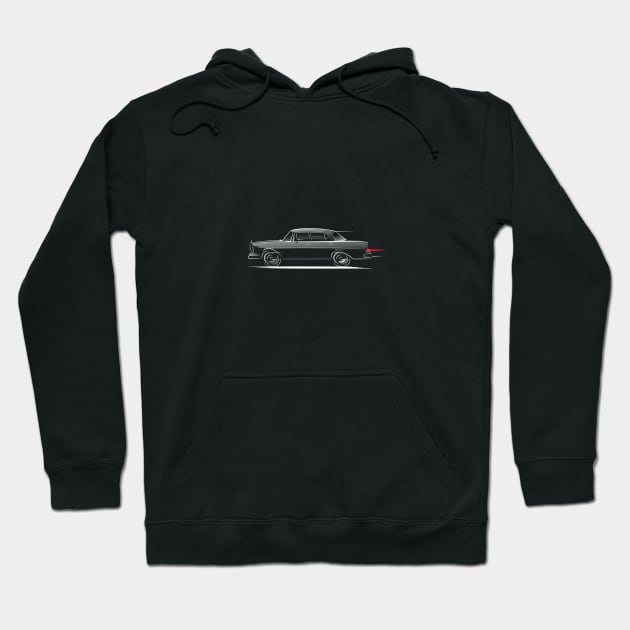 Speedy Mercedes Benz 220 SE Heckflosse Fin Tail W112 Sedan Blend Mode Hoodie by PauHanaDesign